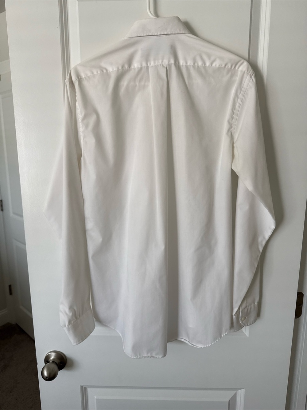 Geoffrey Beene Men's White Solid Dress Shirt 16 34/35 - Picture 6 of 8